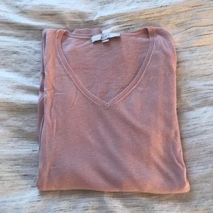 LOFT Blush Pink V-Neck Sweater Sz Small